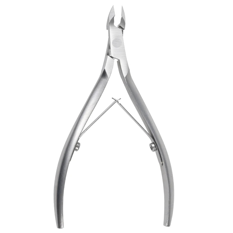 Customize Stainless Steel 6mm Cuticle Nipper with Frosted Handle for Comfortable Nail Cuticle Clipper Manicure Tools
