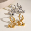 Lateefah Best Selling Women Party 18K Gold Cherry Pendant Stainless Steel  Earrings