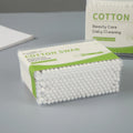 Lightweight 200 Pieces Bamboo Stick Cotton Buds with Lay Flat Square Box for Organized and Hygienic Storage