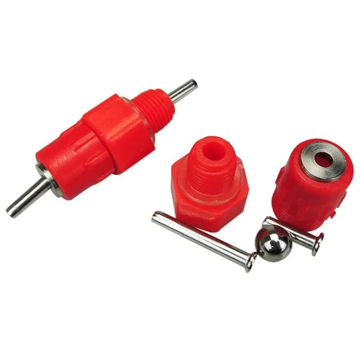 High Quality New Berys BYS-D017 Automatic Broiler Chicken Nipple Drinker Red PP Plastic Feeder Energy Saving 3 Months Warranty