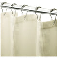 Waffle Shower Curtain Heavy Duty Fabric Shower Curtains with Weave Hotel Quality Bathroom Shower Rod Curtains 72 X 72 Inches