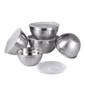 Steel Bowl Stainless Steel Mixing Bowl Sets Non-Sticking Silicone Food Grade Stainless Steel Salad Bowl With Lid