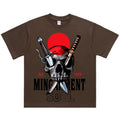 Mingarment Crewneck Men 300gsm 100% Cotton Heavyweight Men'S T-Shirt Wholesale Printed Logo Designer Boxy T-Shirt for Men