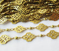 Chinese Knot Brass Chain 12x8mm Fancy Chain for Fashion Design