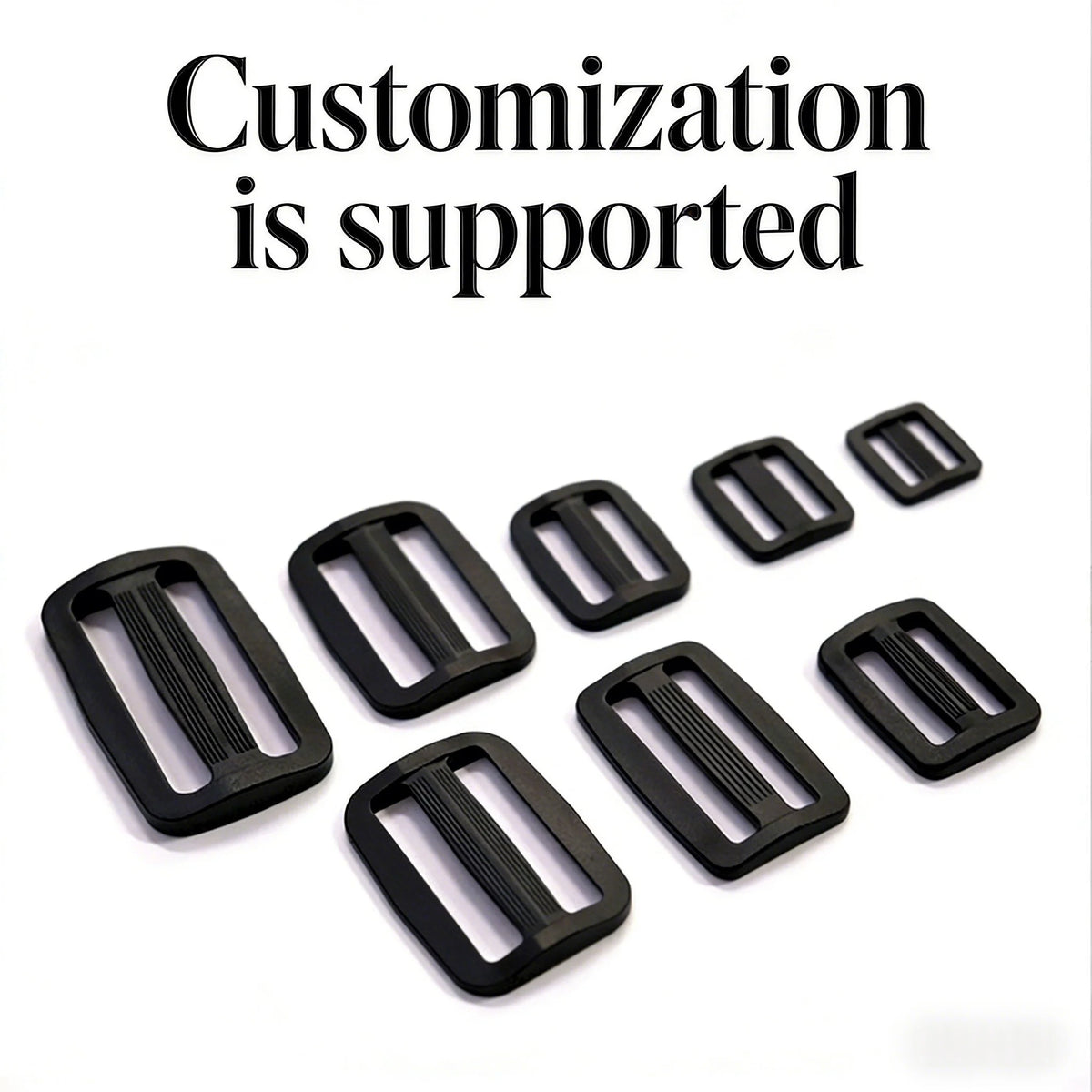Factory Price Wholesale Adjustable Webbing Slider Buckle for Belt Backpack and Bags Backpack Slide Plastic Triglides Slides