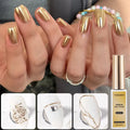 Vendeeni Metallic Painting Liner Gel Golden Silver Mirror Effect Nail Art Soak Off Liner Gel Polish Support Private Brand Custom