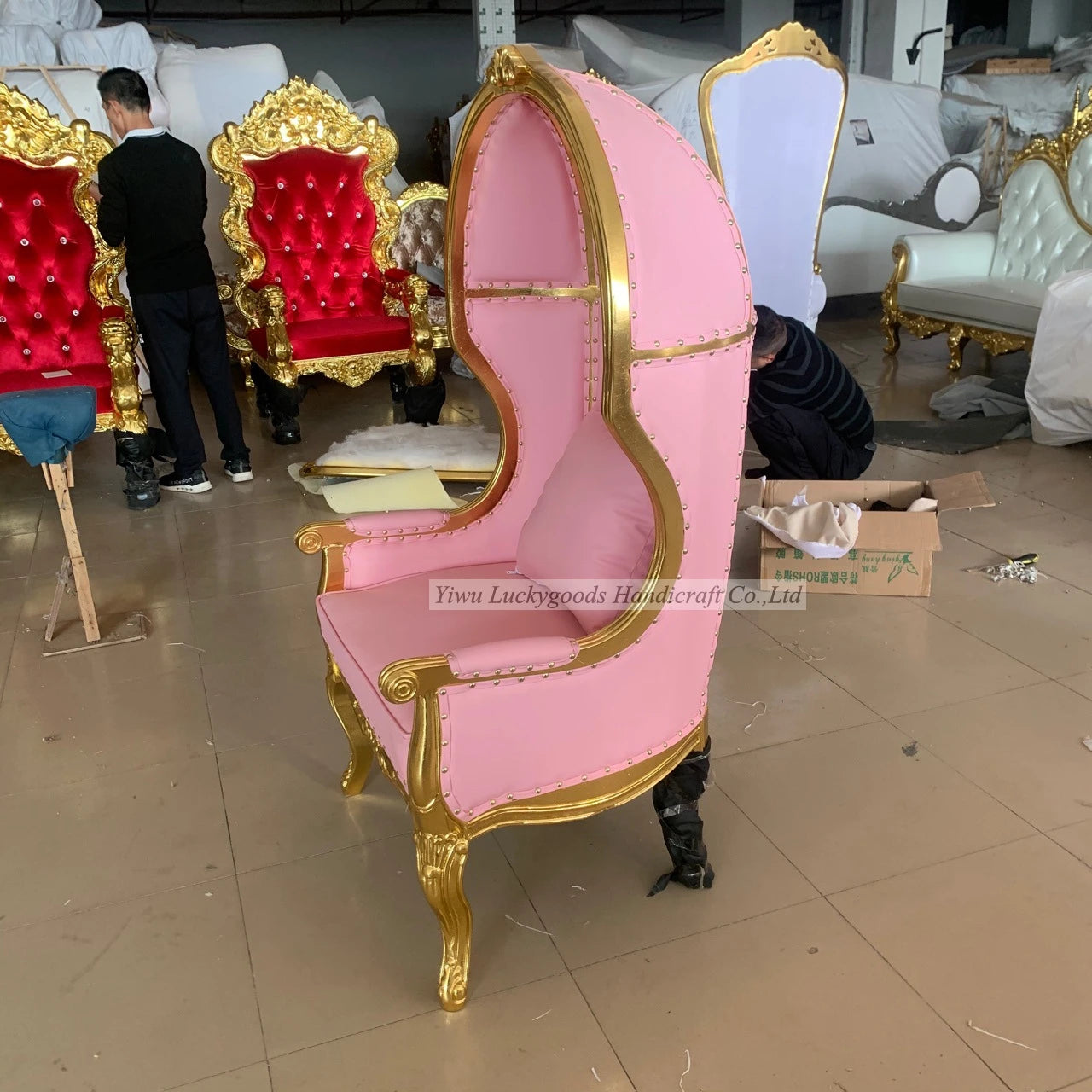 Luckysgoods Cheap pink Wedding and Party Chairs for Kids SF210511-2