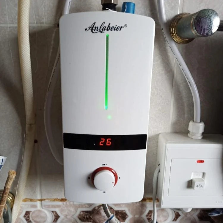 Factory Mini Bathroom Chauffe Eau 240v Low Power Geyser Instant Tankless Water Heater Whole House