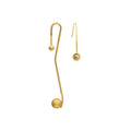 Gold Surface Handmade Exaggerates the Earring Stud Stainless Steel