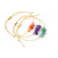 Wholesale Natural Quartz Crystals Healing Irregular Amethyst Crystal Chips Gravel Bracelet