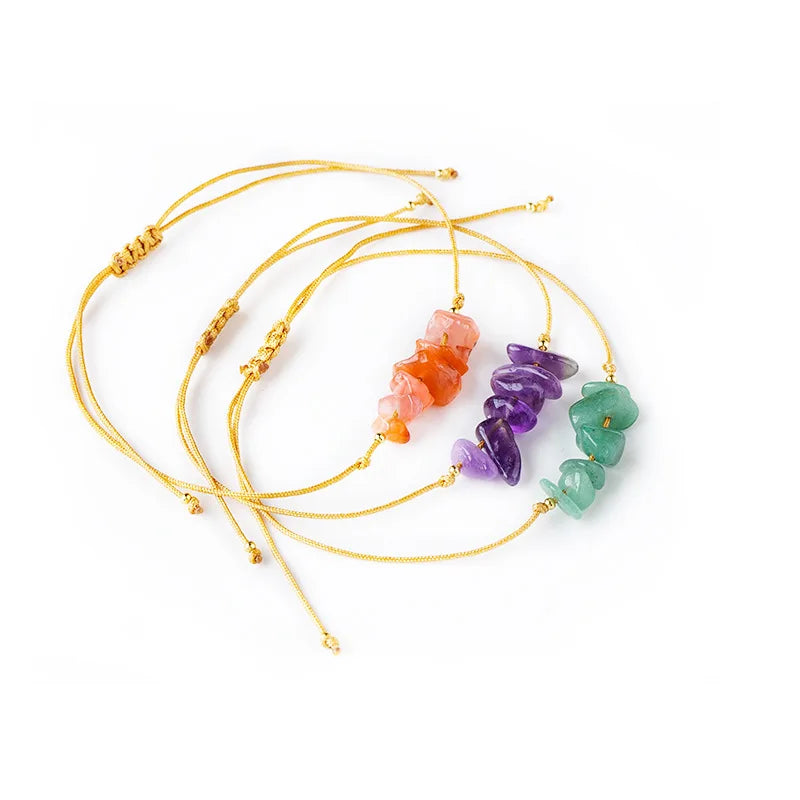 Wholesale Natural Quartz Crystals Healing Irregular Amethyst Crystal Chips Gravel Bracelet