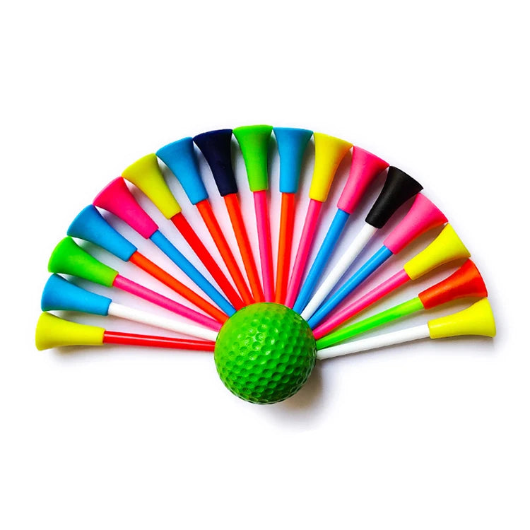ZHOYA SPORT Custom Golf Tees Double Layer Ball Stud with Rubber Sleeve and Plastic Tee Holder Featuring Custom Logo