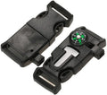 Emergency Whistle Buckle with Compass for Outdoor Camping Hiking