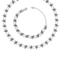 Autumn and Winter Heavy Chain Necklace Bracelet Sets Free Design Knot Splicing Stainless Steel with Gold Plating for Weddings