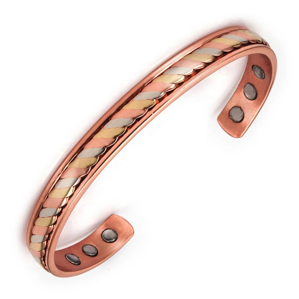 BioMagnetic Jewelry Women Adjustable Indian Copper Magnetic Bracelets Jewelry for Arthritis Pain Relief and Daily Wear