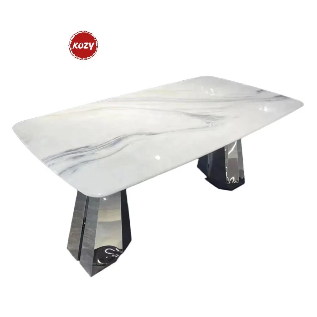 Dining Room Furniture Marble Stone Coffee Table Home Furniture Rectangle Table