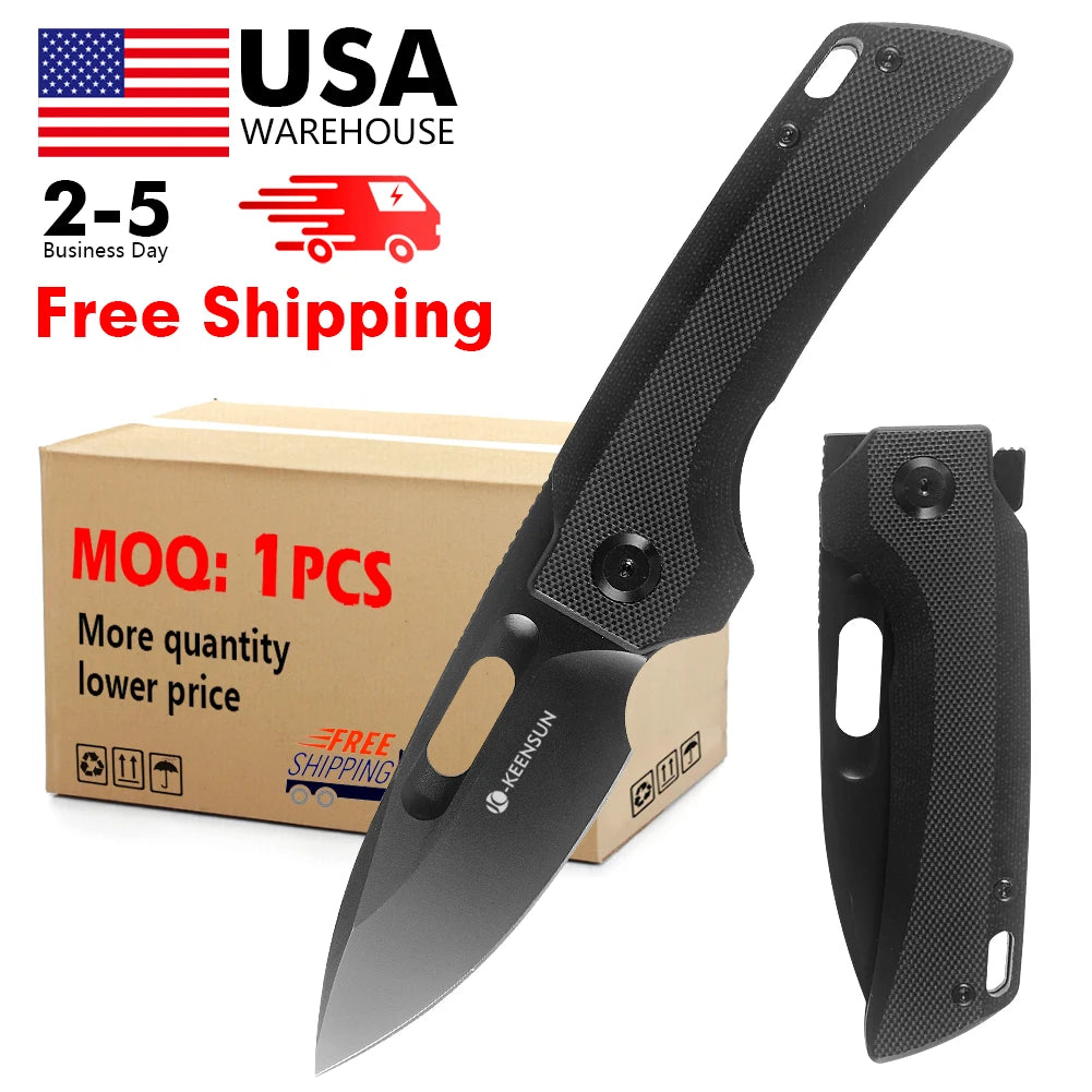 Wholesale Price D2 Steel Blade Custom Logo Outdoor Survival Tool Camping Folding Pocket Knife for Sale