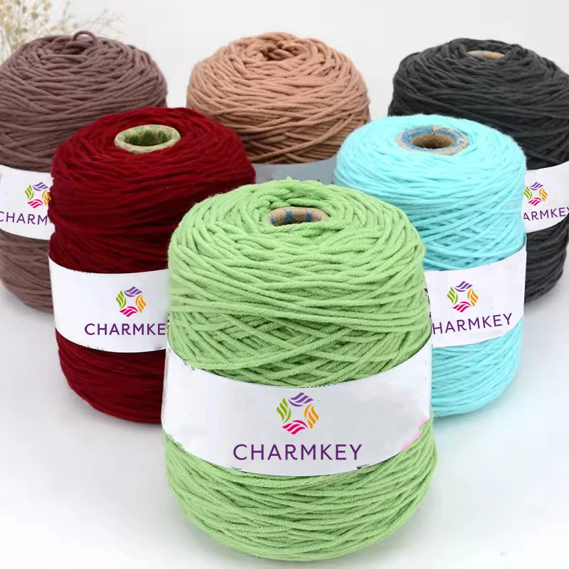 Wholesale Custom Tufted Carpet Milk Cotton 8 Ply Acrylic Cone Tufting Gun Rugs Yarn