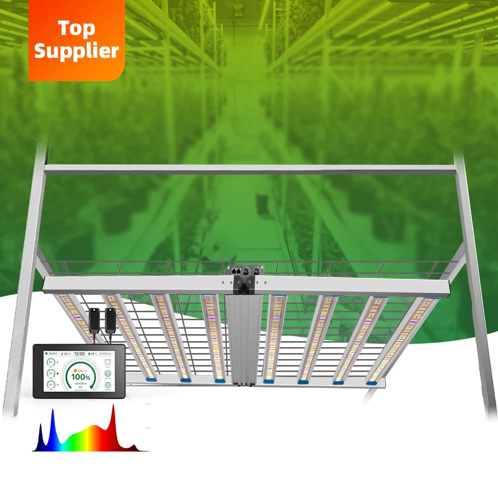 Wholesale Price Agriculture Industrial Foldable 8 12 Bar 4X4 6X6 860W 1300W Led Full Spectrum Plant Grow Light Strip Led