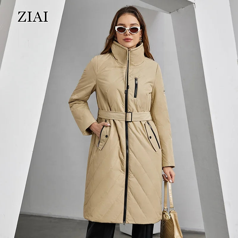 Padded Coat Long Quilted Coat Winter Windproof Abrigos Mujer Warm Jacket Oversize Puffer Elegant Women Coat