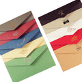 Hot Selling European Wallet Envelope Set with Gold Foil Logo Invitation Letter for Wedding Gift Envelopes