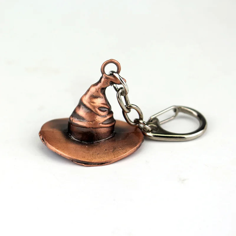 Metal Harry Keychain Magic Hat Vintage Keyring P Cap Ottersorting Hat Key Holder Men Car Keychain Key Chain
