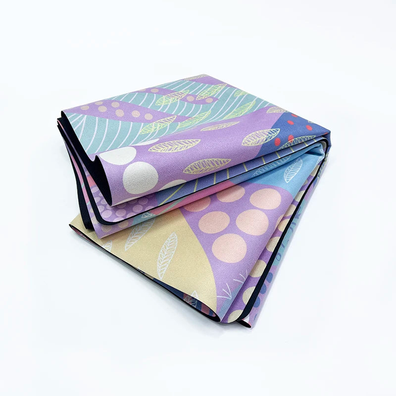 1mm Art Le Ultra Thin Light Weight Portable Reversible Machine Washable Custom Print Label Eco Nature Rubber Anti-Slip Travel