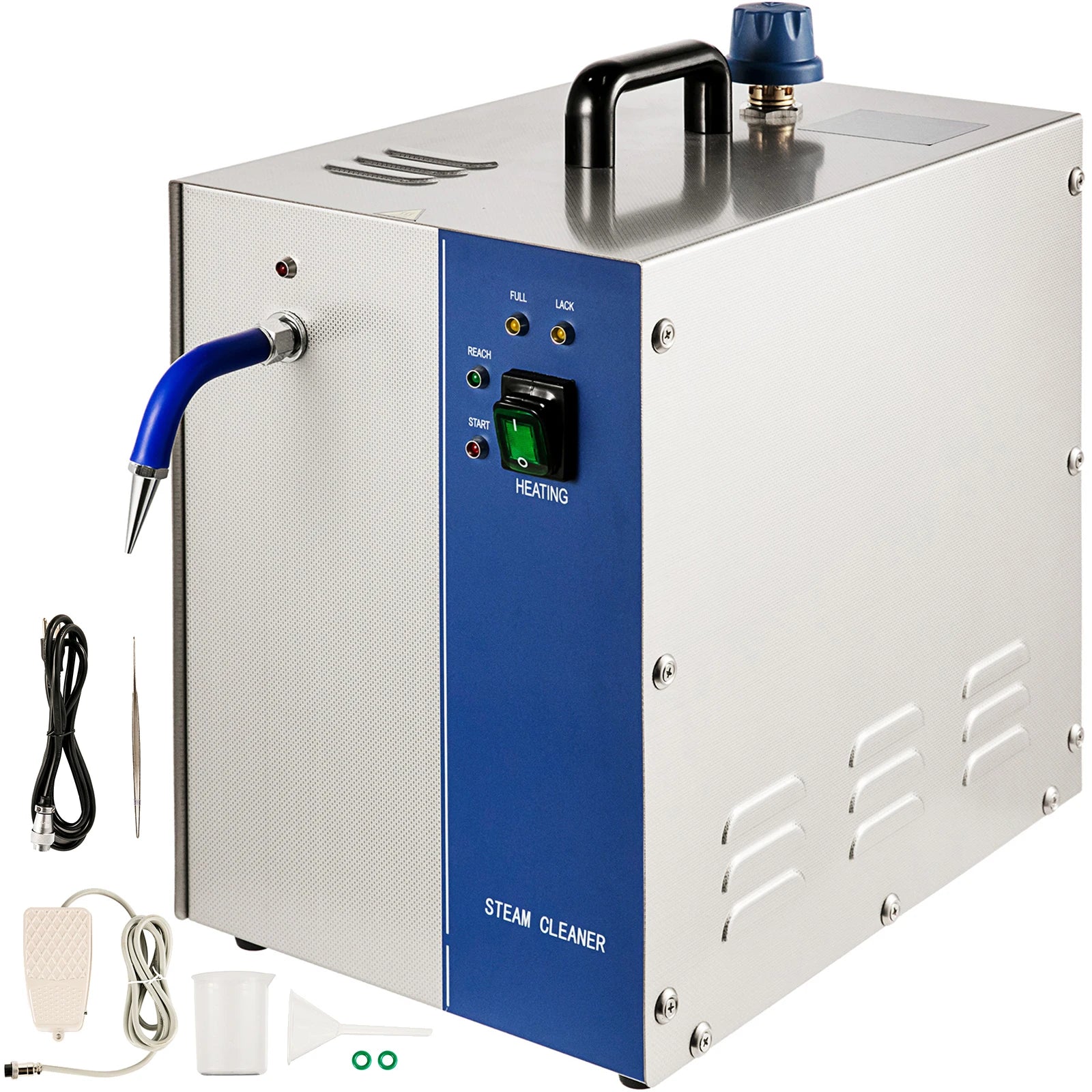 2L1300W Professional Steam Cleaner Machine for Jewelry & Dental Tools -110V/220V High-Pressure Steam Sterilizer with Accessories