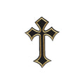 Wholesale Custom Multicolor Crosses Embroidered Garment Patches Iron Hot Melt Adhesive for Clothing Shoes Bags-Main Fabric