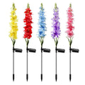 Outdoor Waterproof Led Solar Hyacinth Light for Pathway Lawngardenlandscapevillacourtyard Balcony Decoration