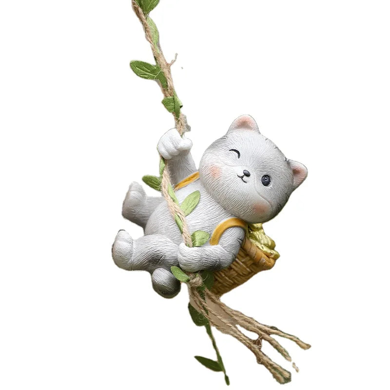 Wholesale Cartoon Creative Flower Pot Pendant Panda Courtyard Tree Climbing Hanger Animal Balcony Outdoor Garden Decoration
