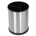 3 Compartment Rotating Large Capacity with Insert and Drain Holes Stainless Steel Utensil Caddy Kitchen Utensil Holder
