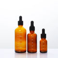 Spot Brown Eye Dropper Oil Bottle 30ml Glass Travel Essence Sample Scale Bottle 100ml Dispenser Bottle