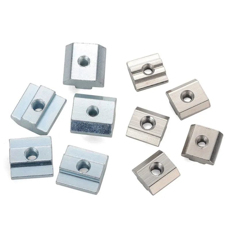 Zinc Plated T-Nut for Aluminum Profiles M3-M10 Sliding T Slot Nut EU Standard DIN Metric Sizes