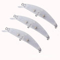 Floating Minnow 5.7g/9.2cm Unpainted Blank Lure 3.62in / 0.2oz Minnow Wobbler 90mm Unpainted Lure