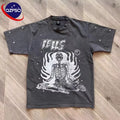 Vintage Tee Custom Print Logo Graphic Oversized Boxy Cropped T Shirt 100% Cotton Heavyweight T-shirt Unisex Acid Wash Men Tshirt