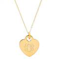Inspire Jewelry Dedicate Design Stainless Steel Engraving Heart Necklace Free Engraving Pendant Logo Party Jewelry for Female