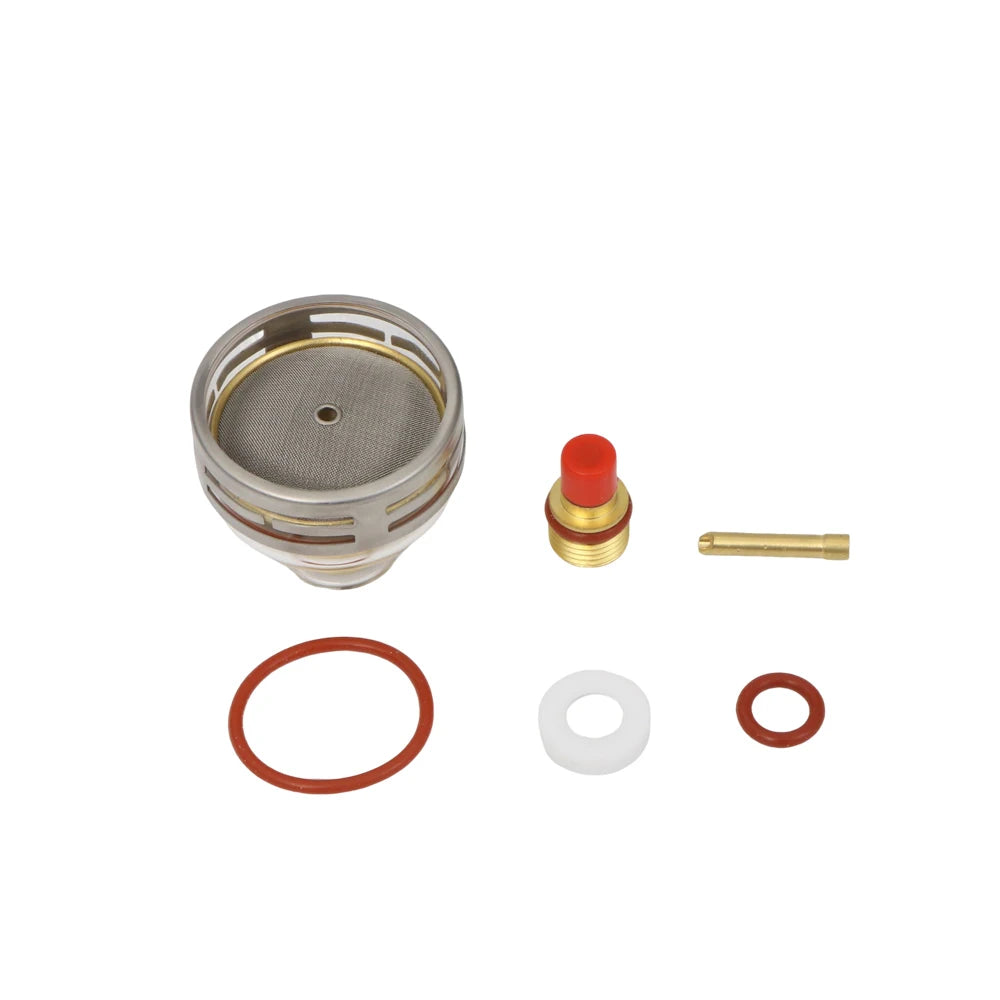 24 53NQCN WP9 20 2.4mm Upper TIG Welding Consumables Kit for Pyrex Glass Cup for Welding Torches