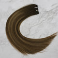 Fangcun Russian Double Weft Balaayage Remy Ponytail Human Weft Hair Blonde