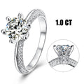 Abiding Jewelry Factory OEM/ODM Custom 18k White Gold Plated Jewelry Ring Wholesale Moissanite 925 Jewellery