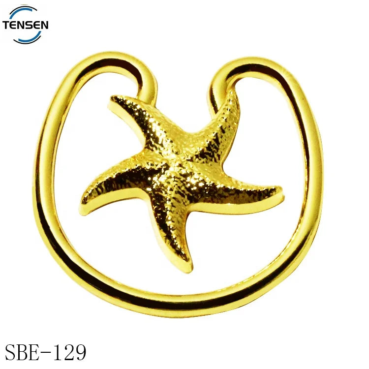 Luxury Swimwear Hardware Manufacturer Wholesale Gold Color Bra Connector Buckle Adjustable Bikini Accessory Metal Straps
