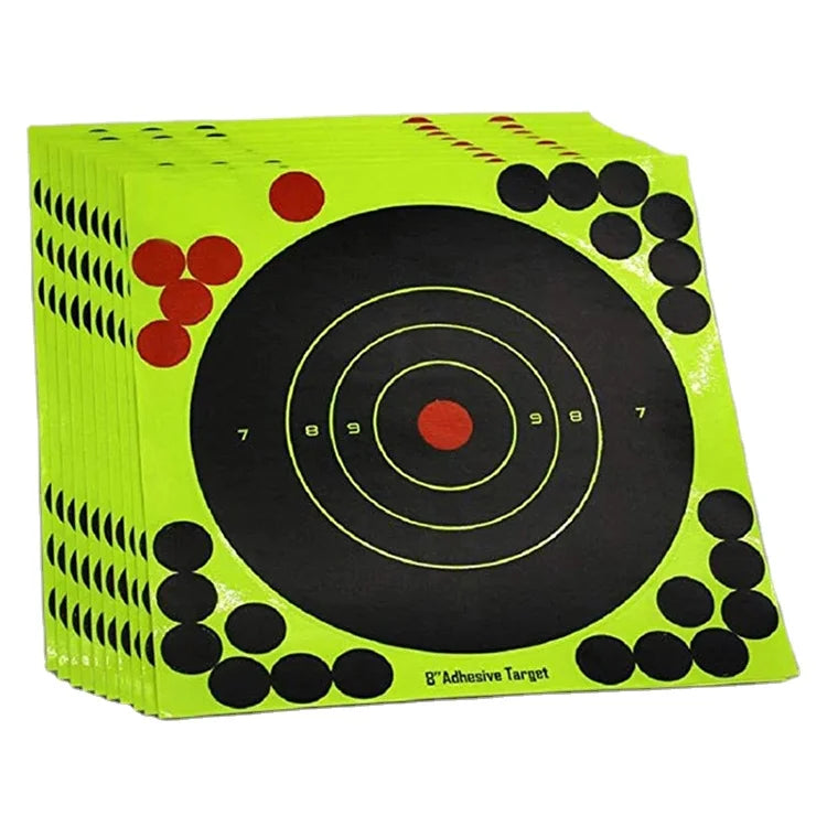 Color Splash Flower Target 8-Inch Adhesive Reactivity Target Stickers Lightweight Shoot Target Durable Reactivity Aim