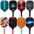 Custom UV Printing Pickleball Paddle Racket Single Black Glass Fiber Pickleball Paddle