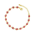 SC Jewelry Hot Selling Trending Gifts 2022 Fashion Adjustable Bracelet Chain Link Bracelet Eye Evil Beaded Bracelets for  Women