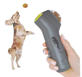 New Design Smart Interactive Dog Food Thrower Spuzzle Handheld Interactive Dog Snack Launcher
