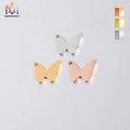 Wholesale Custom Stainless Steel  Butterfly Pendant 18k Gold for Jewellery Making with Holes