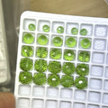 Color Change Faceted Round Glass Beads Crystal Diaspore  Loose Gemstones with Holes