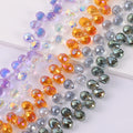 JC Crystal Factory  Wholesale Top Hole Strawberry Faceted Crystal Beads
