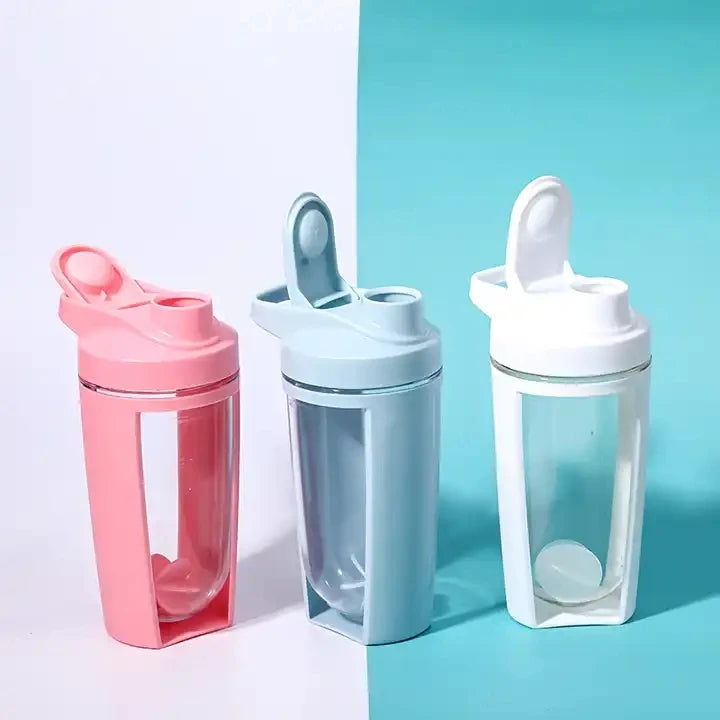 Wholesale 600ML Protein Sports Plastic Cup Shaker Bottle for GYM