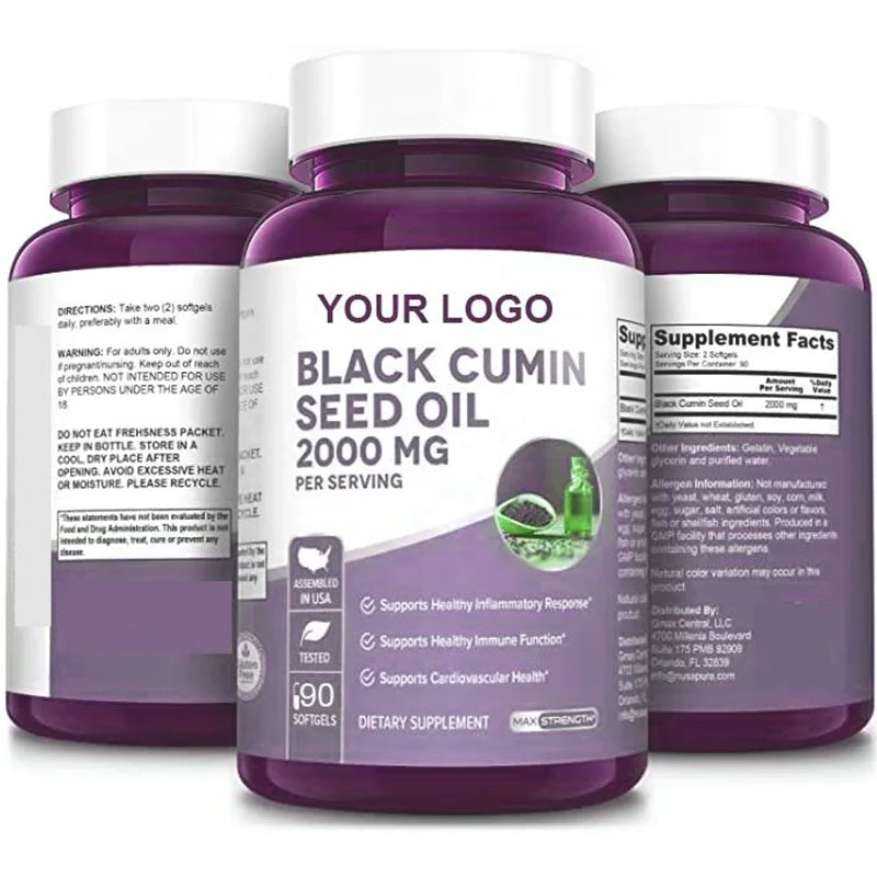Black Seed Oil Capsules Vitamins